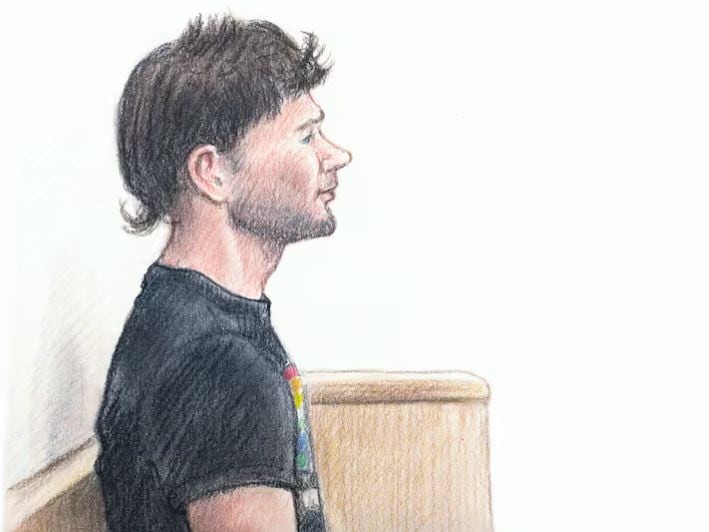 Aspenlieder is seen here during a July 2025 court appearance. 