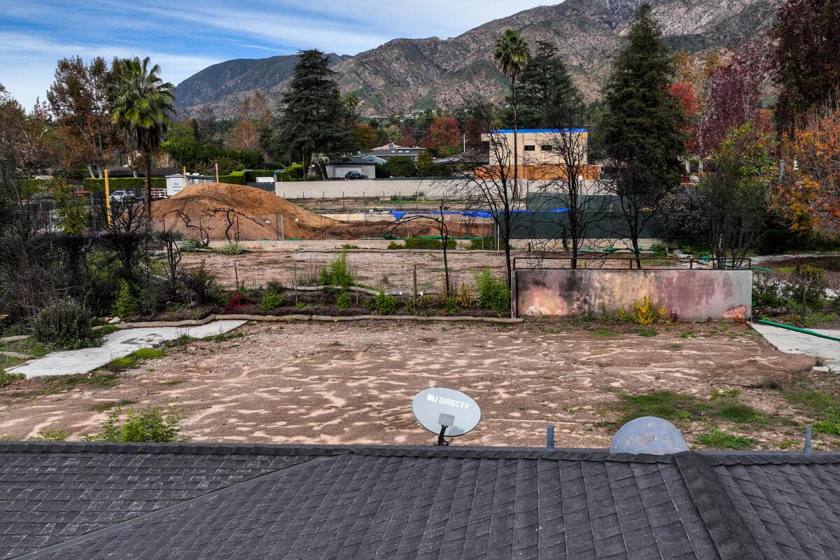 The view from the same rooftop, one year later.