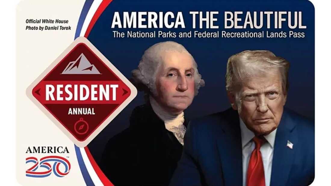 The Interior Department's new "America the Beautiful" annual pass for U.S. national parks.