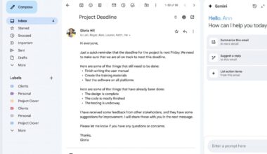 New Gmail AI features replacing Gemini side panel for some
