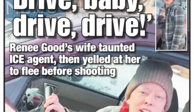 NY Post Cover for January 10, 2026