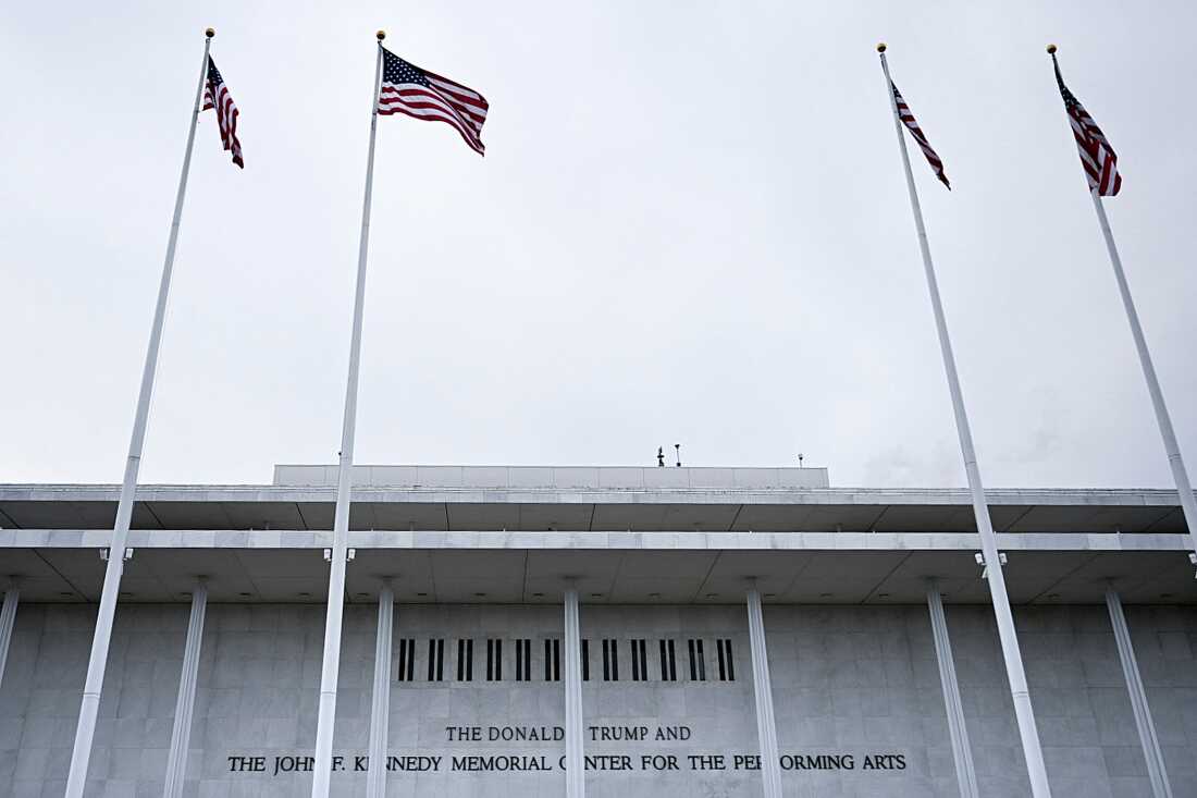 A view of the John F. Kennedy Center for the Performing Arts, which was recently renamed the "Trump Kennedy Center," in Washington, DC, on Dec. 26, 2025.