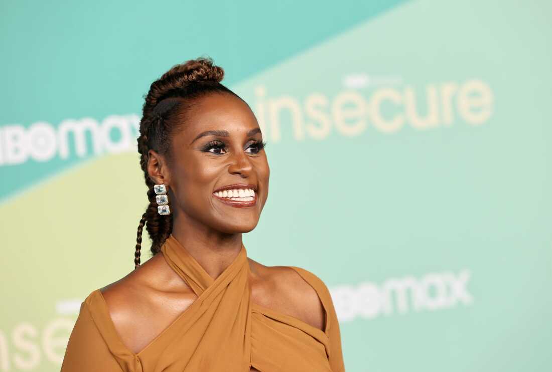 Issa Rae attends HBO's final season premiere of "Insecure" at Kenneth Hahn Park on Oct. 21, 2021 in Los Angeles, California.