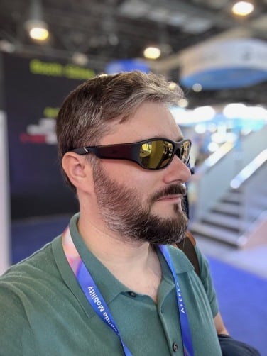 lucyd reebok sports audio glasses on display at CES 2026