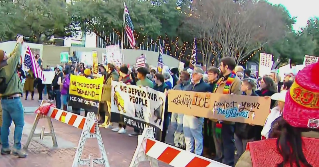 Hundreds march in Fort Worth to protest ICE after fatal Minneapolis shooting