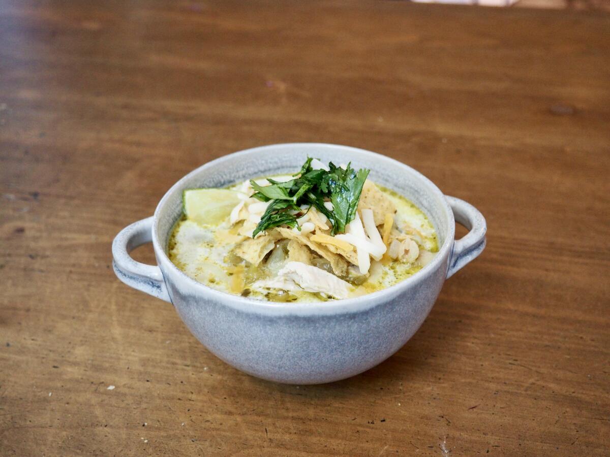 Maxine Sharf's creamy white chicken chili 