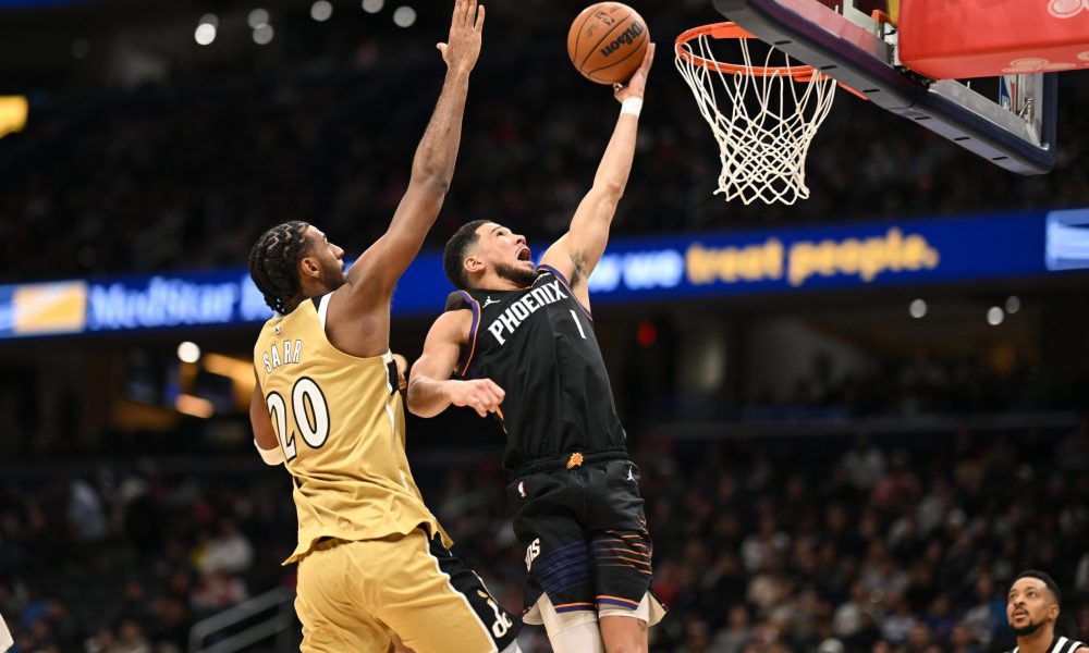 Suns emphasize ball pressure on Wizards as Phoenix leads at halftime