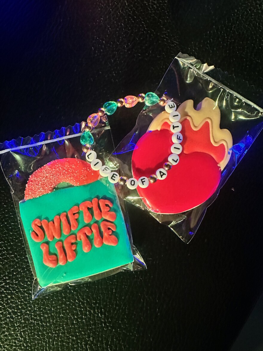 Taylor Swift-inspired bracelets and treats for the Swiftie Liftie Club at Groundwrk in Phoenix.