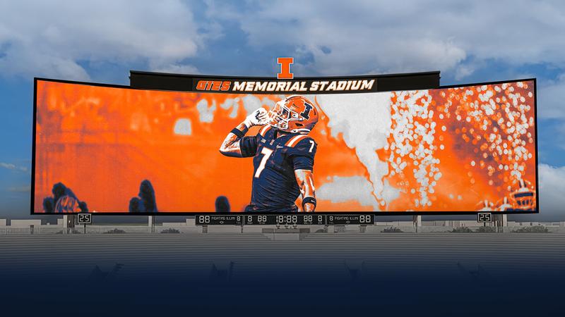 Illinois, Daktronics Install Largest Video Display in College Football