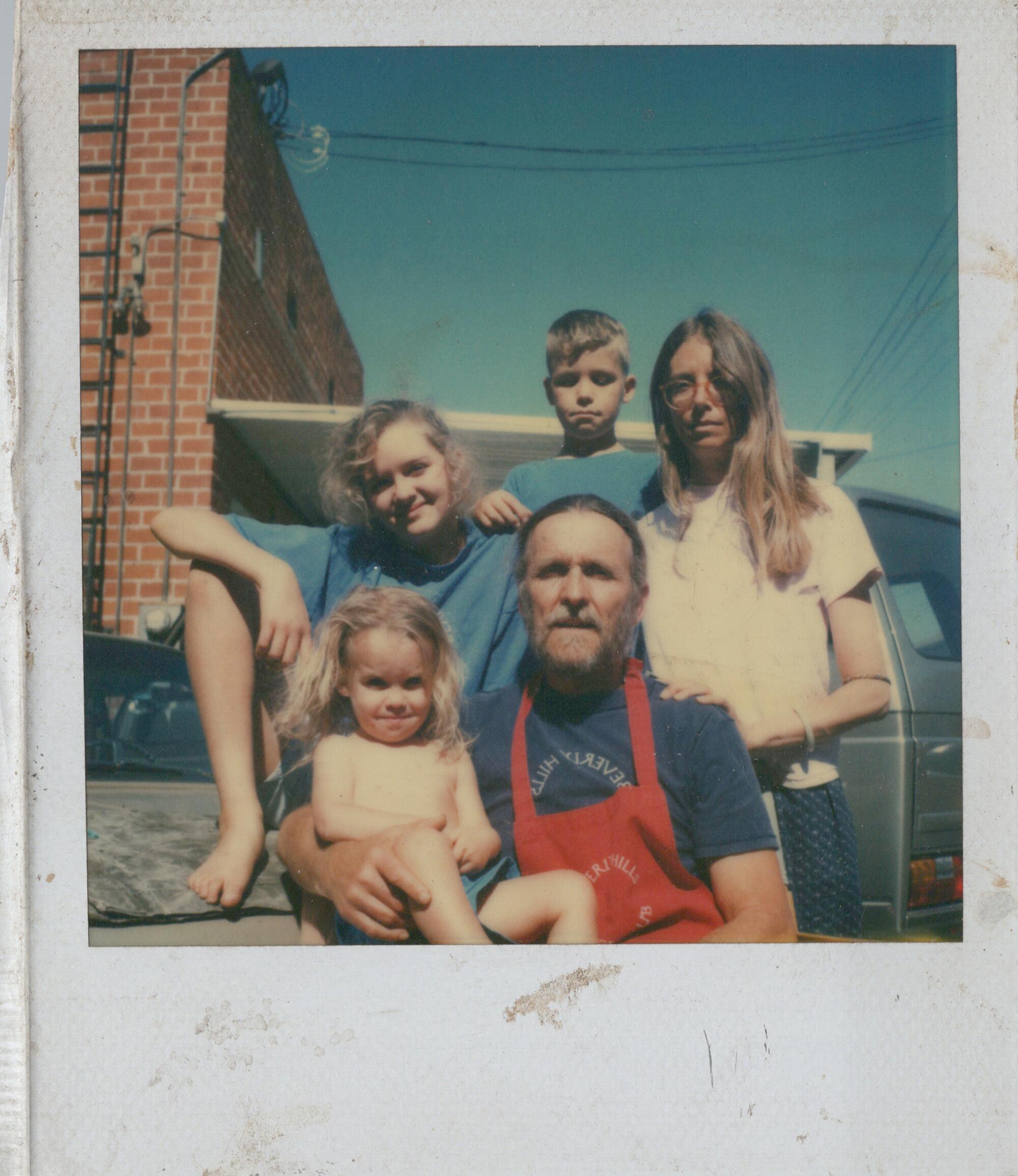 Beverly Hills Juice's founding family, the Ottos, in 1990, clockwise from left: Erika, Ehret, Jennifer, David and Philip.