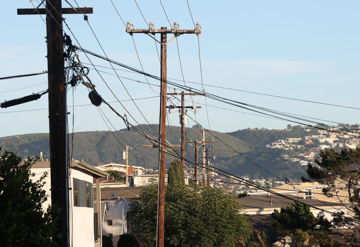 A view looking south off La Brea Street in northern Laguna Beach.