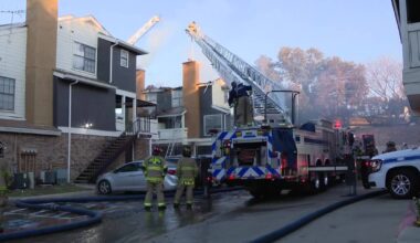 Fort Worth apartment fire displaces several families