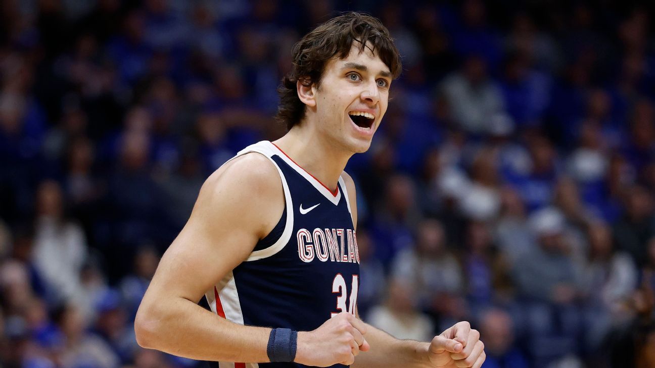 Gonzaga's Braden Huff out 4-8 weeks with left knee injury