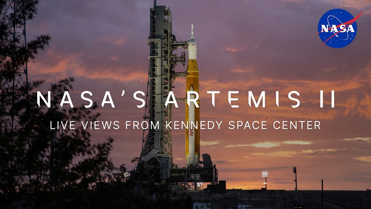 NASA's Artemis II Live Views from Kennedy Space Center - YouTube