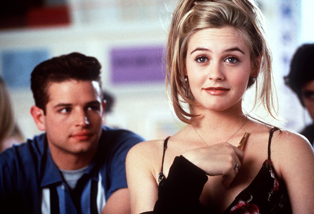 Alicia Silverstone and Justin Walker in "Clueless," 1995.