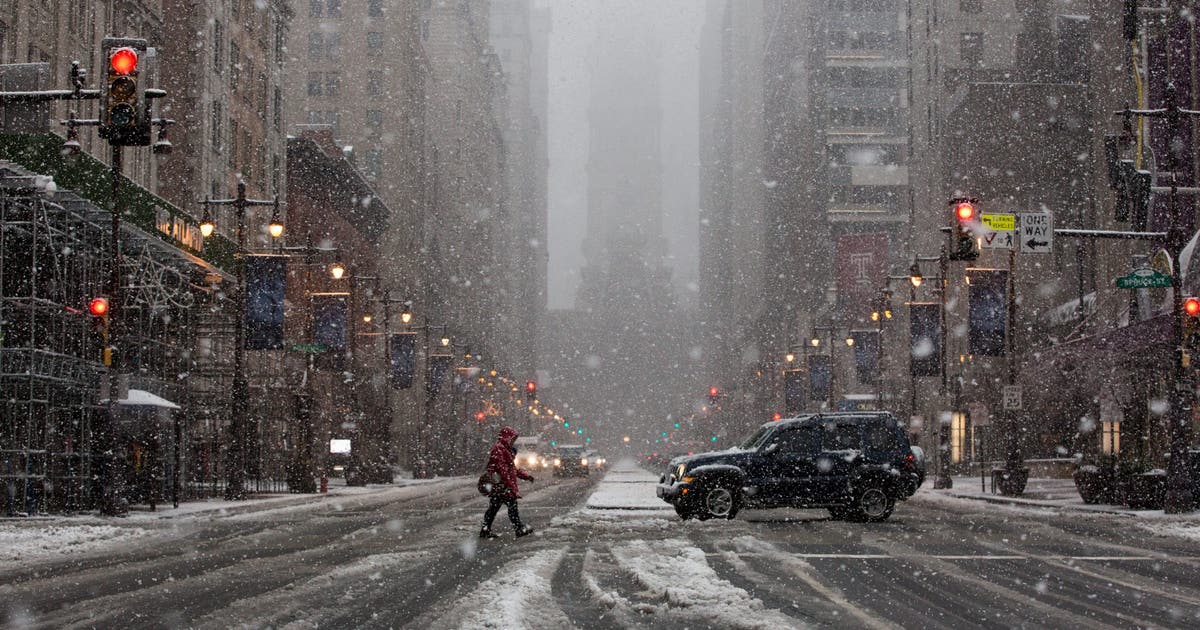 What is a state of emergency for a winter storm in Philly, NJ, DE?