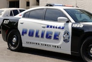 A Dallas police patrol car pictured, Monday, Aug. 19, 2024, in Dallas.