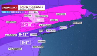 NYC area braces for hours of snow set to slam region Sunday – NBC New York