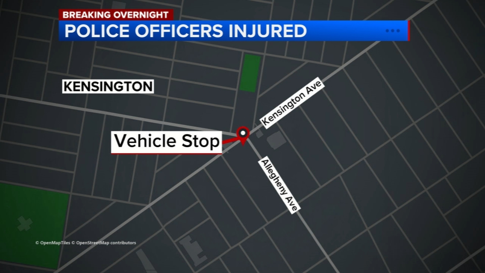 Three Philadelphia police officers injured during vehicle stop