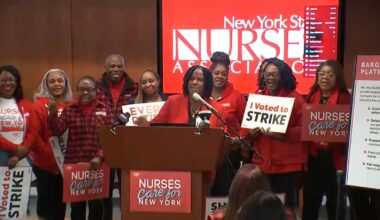 Nurses at 15 hospitals in NYC and Long Island deliver 10-day strike notices amid contract negotiations