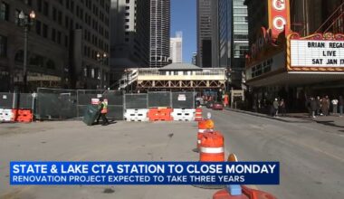 CTA State and Lake station closing for 3 years starting Monday; commuters brace for downtown Chicago traffic issues