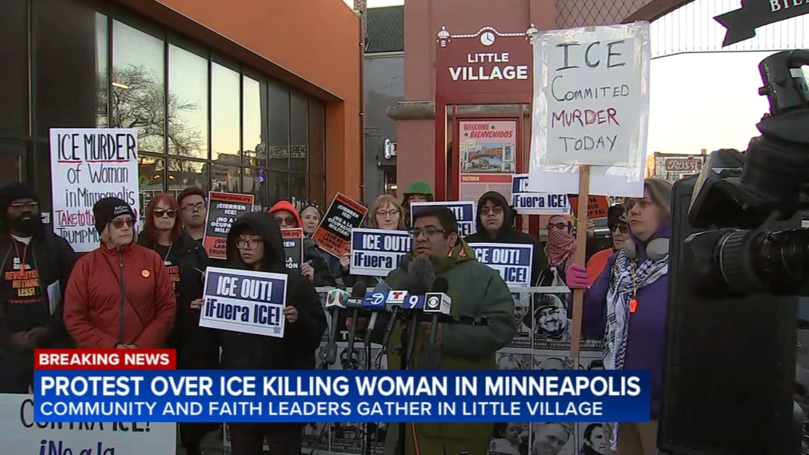 Minneapolis ICE shooting today: Protest held in Little Village, Chicago area after DHS says CE officer shoots, kills woman in MN
