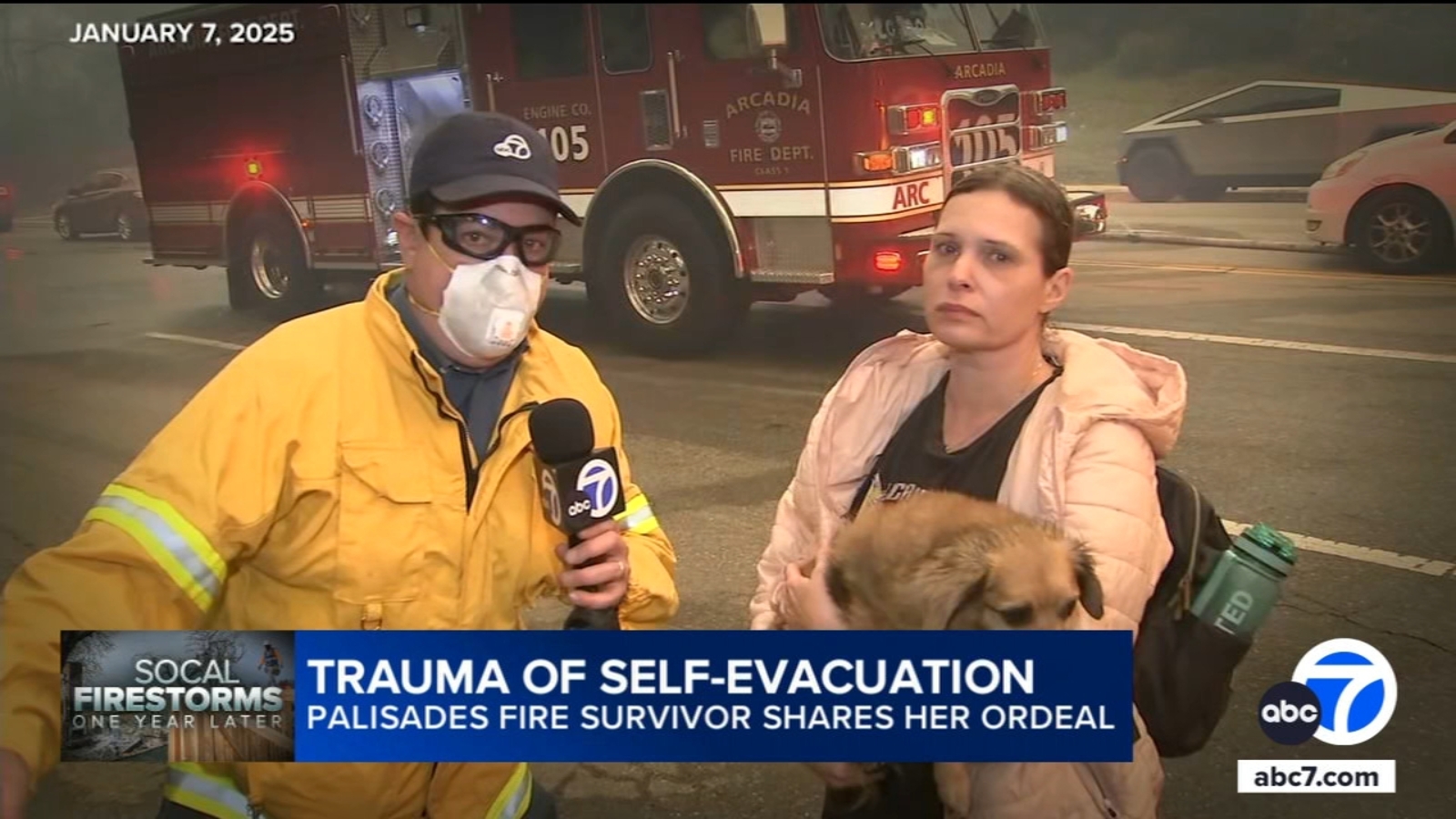 Palisades woman recounts chaotic evacuation one year later "was like being in a zombie apocalypse"