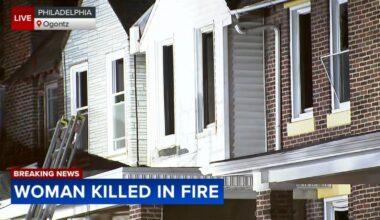 Woman killed in row home fire in Philadelphia's Ogontz neighborhood