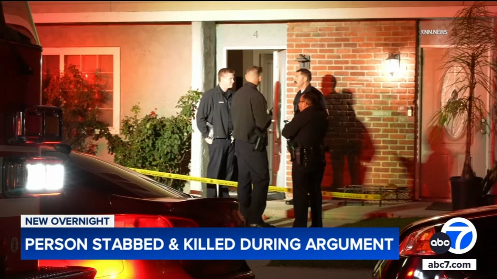 1 stabbed, killed during argument in Northridge, Los Angeles police say