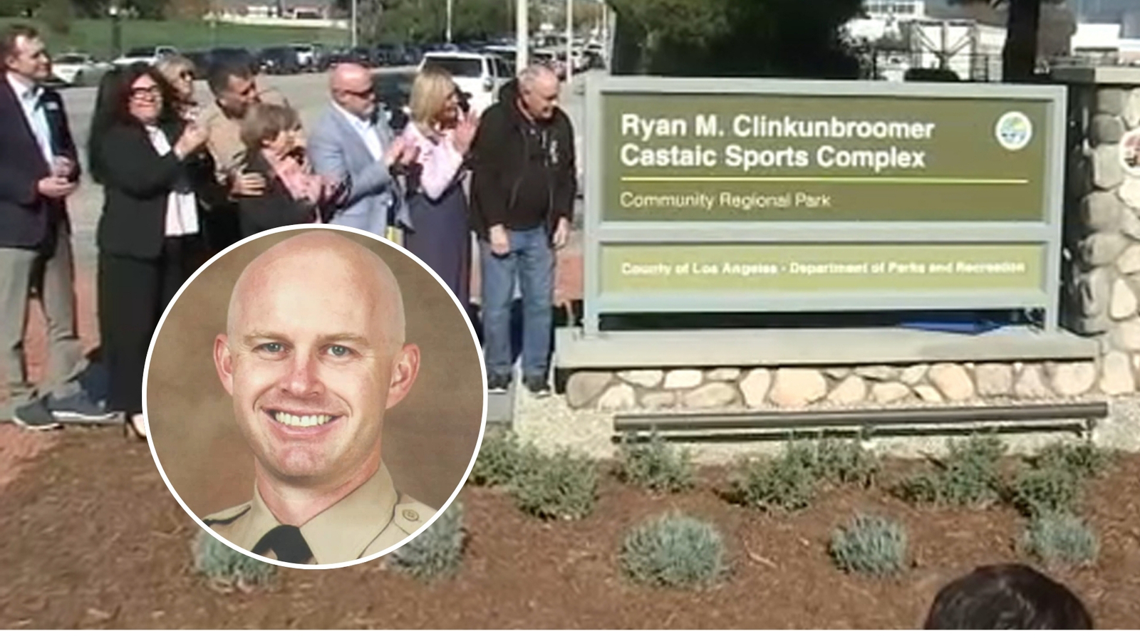 Park in Castaic renamed in honor of fallen LA County Sheriff's Deputy Ryan Clinkunbroomer