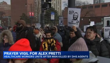 Alex Pretti Minneapolis, Minnesota shooting: Chicago nurses join labor, faith leaders in prayer vigil at Jesse Brown VA hospital