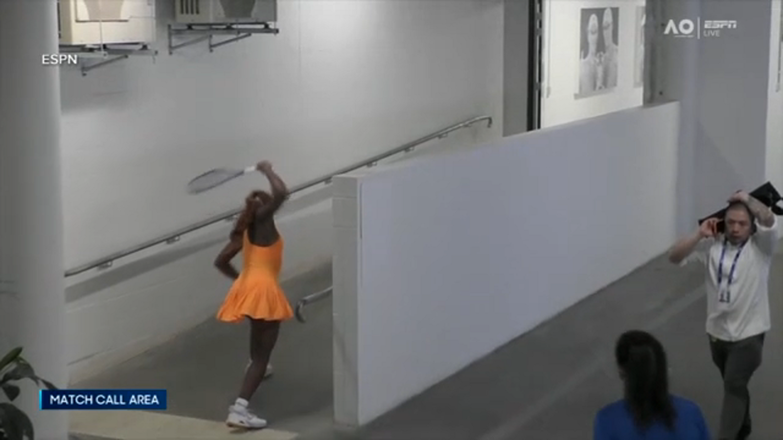 Coco Gauff smashes racket in frustration after Australian Open loss to Elina Svitolina, video shows