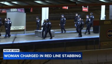Chicago crime: Briana Bush charged after 2 stabbed on CTA Red Line station at 69th Street on South Side, police say