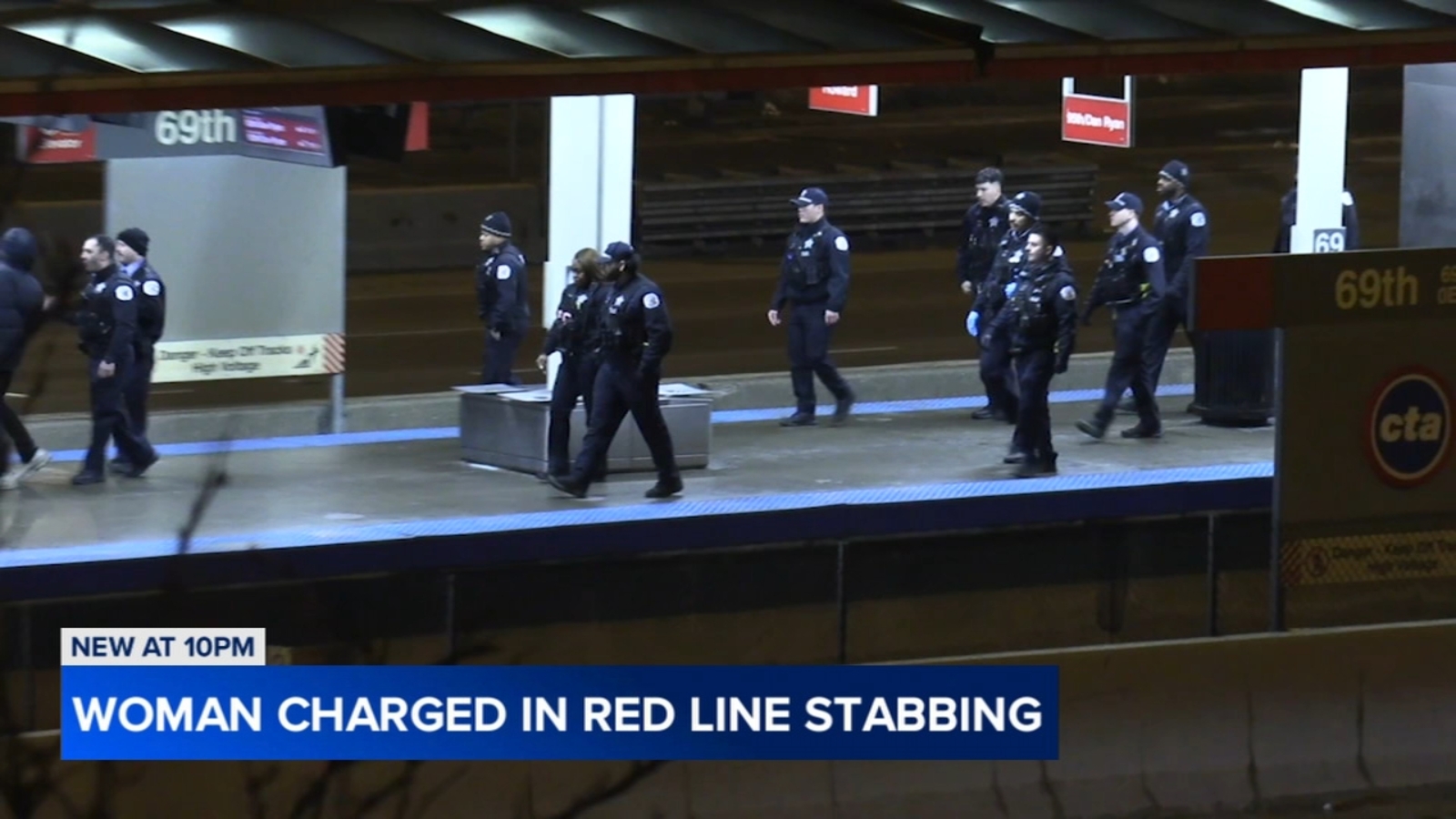 Chicago crime: Briana Bush charged after 2 stabbed on CTA Red Line station at 69th Street on South Side, police say