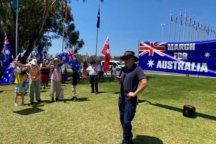 A March for Australia protest
