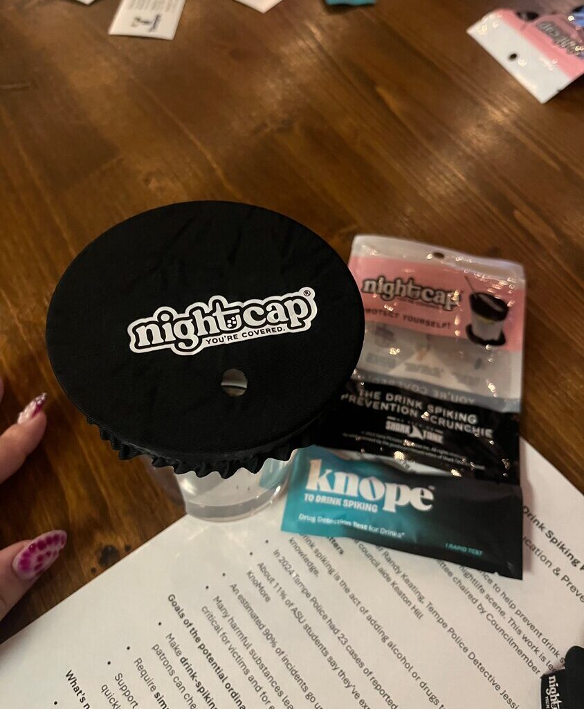 Knope and Nightcap are two products created to prevent and stop drink spiking.