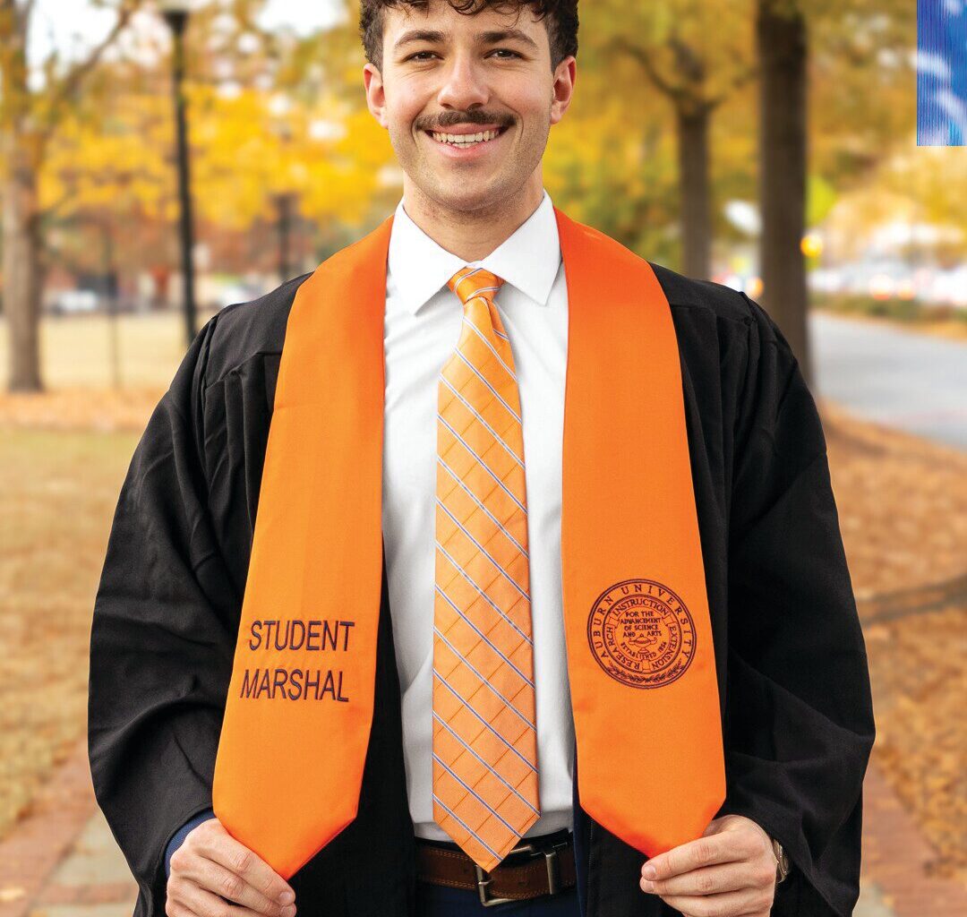 John Shefrin, of Scottsdale, was named the Graduation Marshal during a recent graduation ceremony at Auburn.