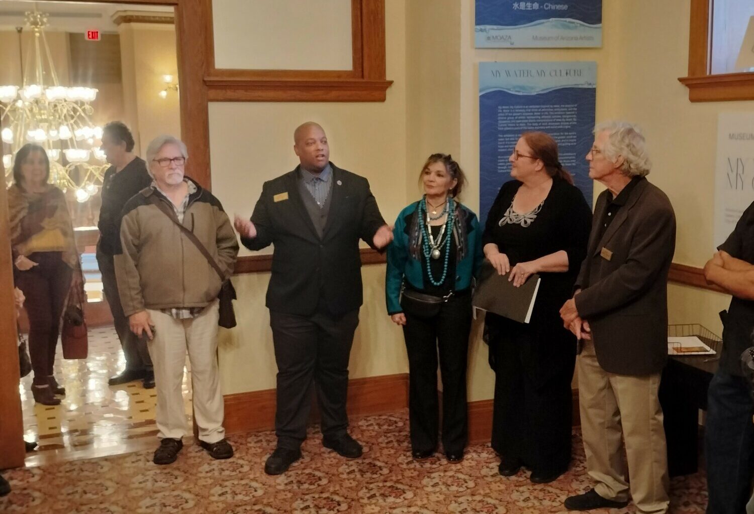 Aaron Eagles curates his first museum exhibition, "My Water, My Culture," art show at the Arizona Capitol Museum in Phoenix, with the Museum of Arizona Artists.