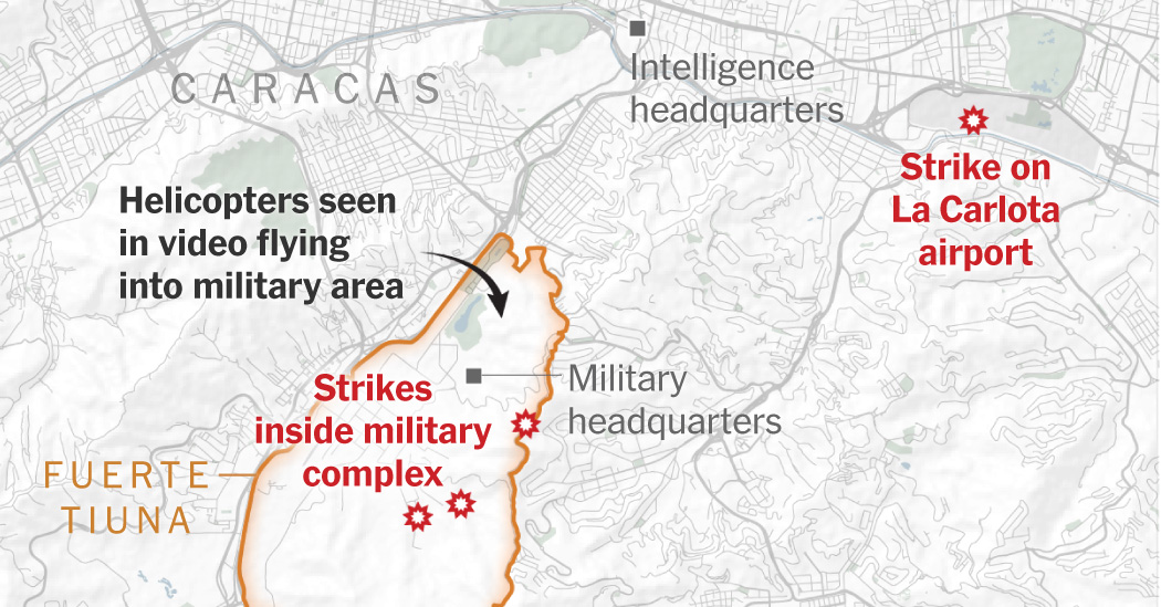 See How Maduro's Capture Unfolded After U.S. Strikes in Venezuela