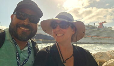 North Phoenix couple Jose Martinez, left, and his wife Tammy Verhas were returning from a nine-day cruise to the South Caribbean aboard a Carnival Cruise ship when their trip was interrupted by ICE agents, who detained Martinez for approximately 90 minutes on Monday morning. (Courtesy of Tammy Verhas)