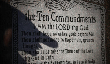 Ten Commandments monument unveiling draws hundreds to Tarrant County Courthouse