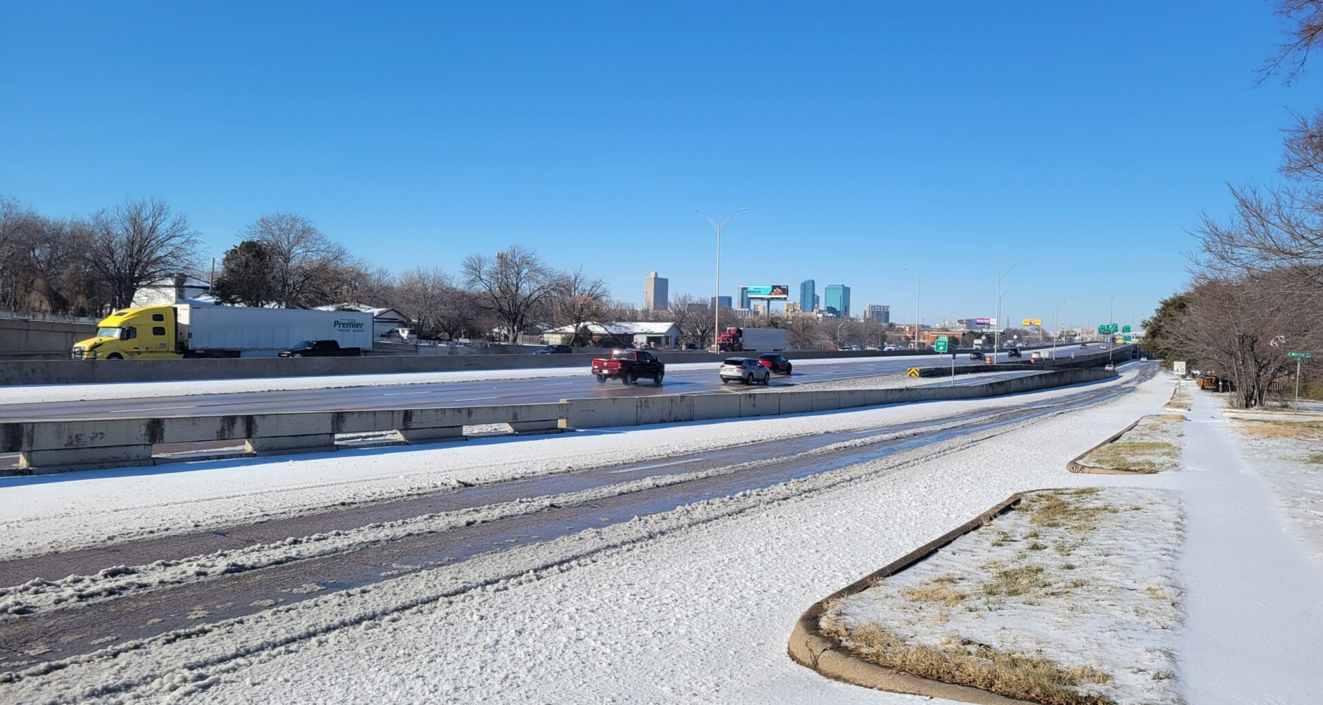 Ice-coated roads deter travel but Fort Worth Stock Show rides on