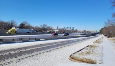 Ice-coated roads deter travel but Fort Worth Stock Show rides on