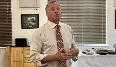 Action News Jax Meteorologist Mike Buresh addressed the Rotary Club of Green Cove Springs Monday and delivered an informative presentation on how information on weather information is gathered responsibly.