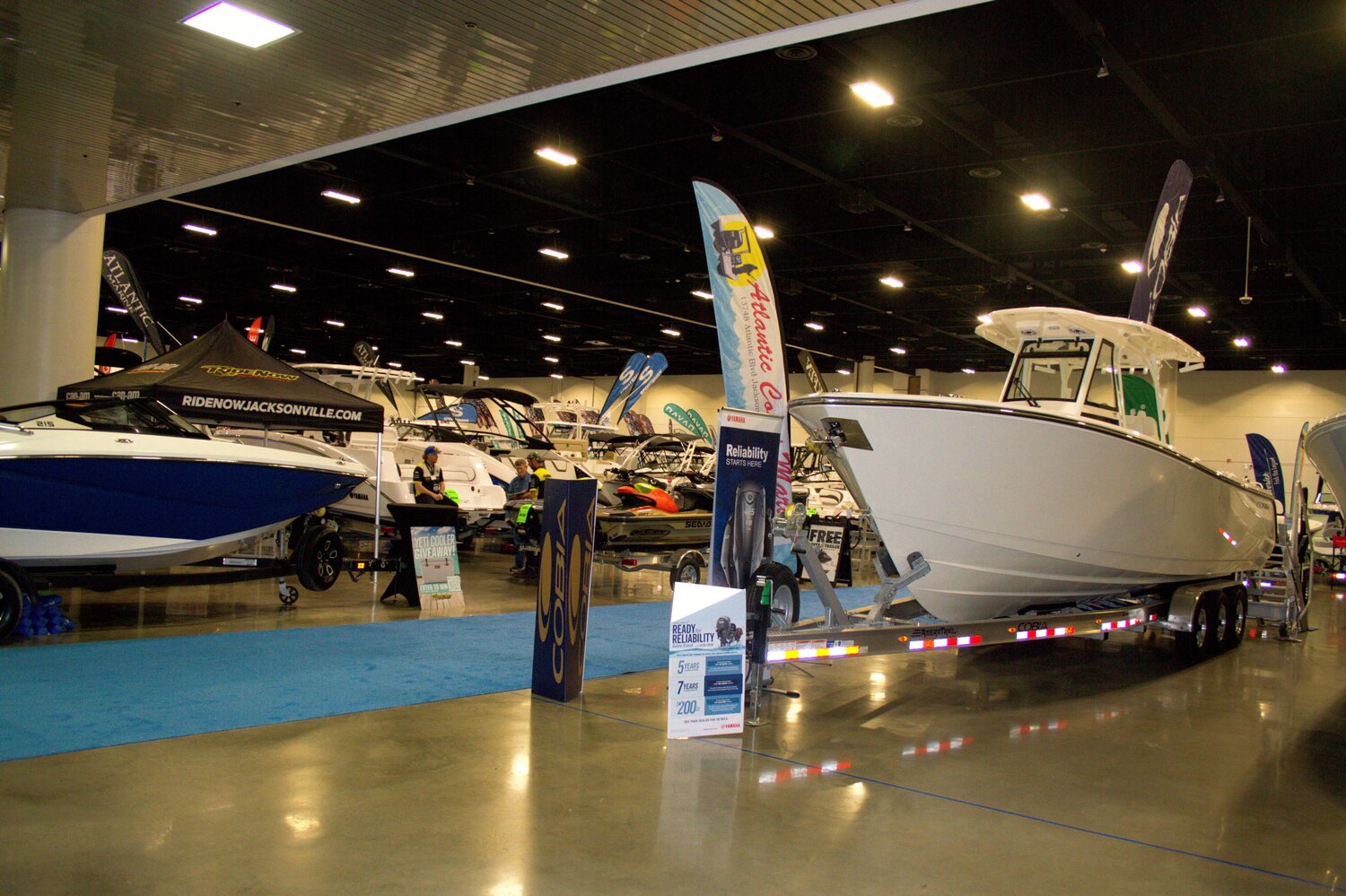 There were hundreds of boats and more than 75 vendors at the Jacksonville Boat Show last weekend.