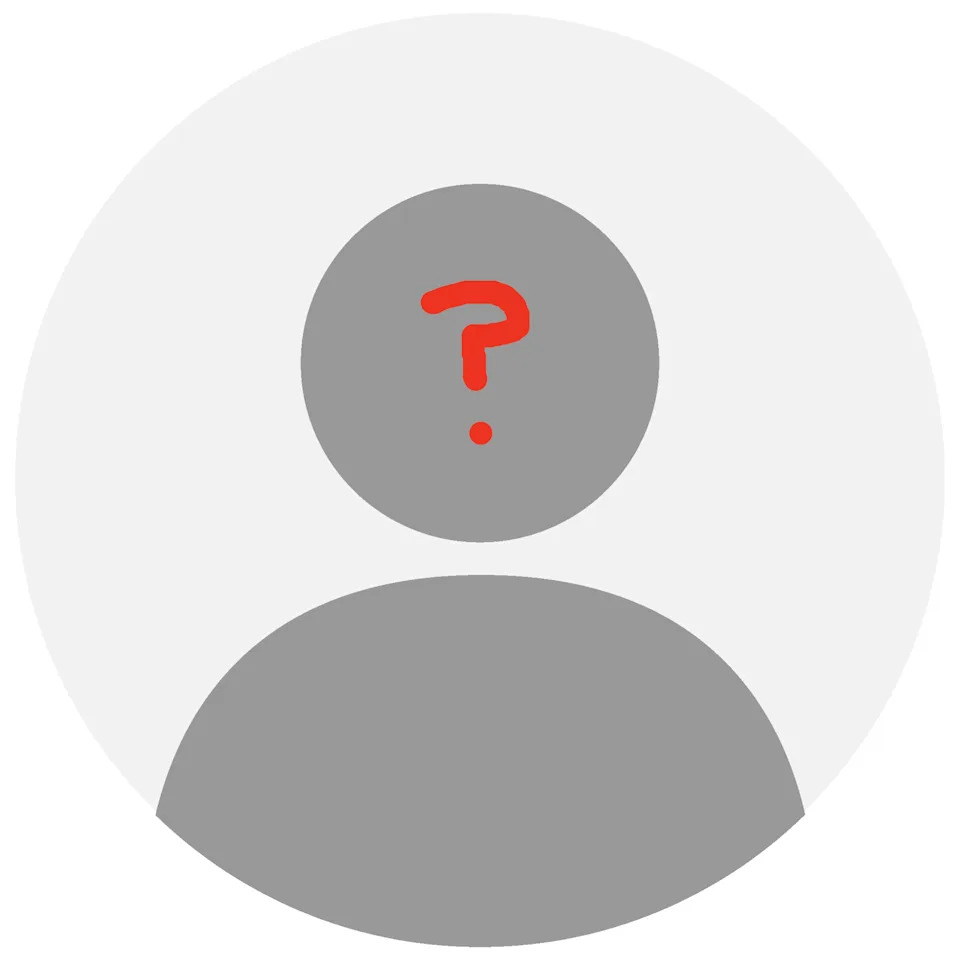 Default profile avatar icon, person silhouette inside a circle