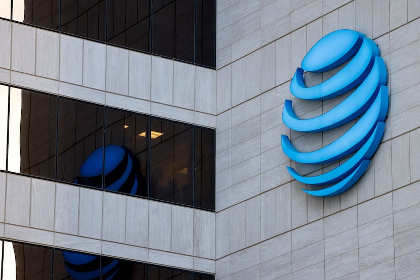AT&T headquarters building Whitacre Tower pictured in downtown Dallas, Monday, Jan. 5, 2026.