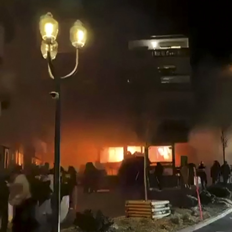 Image: SWITZERLAND-ACCIDENT-FIRE