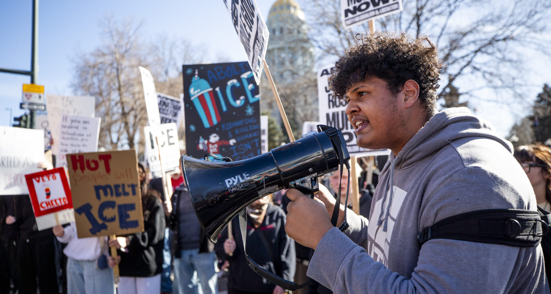 Friday demonstrations have started in Denver as part of national ICE OUT protests