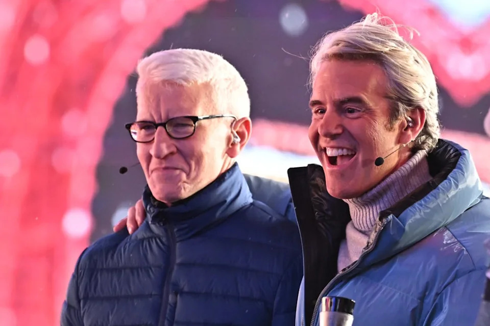 Anderson Cooper and Andy Cohen hosted CNN's New Year's Eve coverage (Getty)